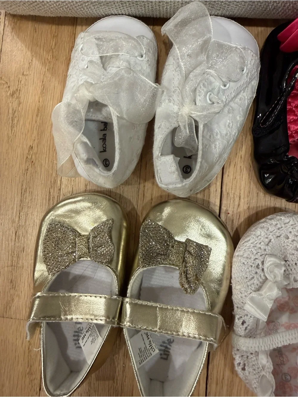 Baby size 3/3-6 mos. Stuart Weitzman, Gap, Koala